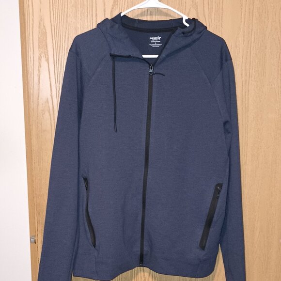 NEW Old Navy Dynamic 4.0 Fleece Full-Zip Hoodie Navy Medium - Picture 5 of 9